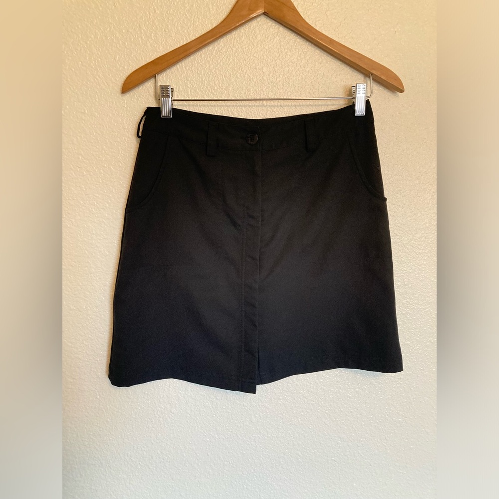 Women’s Callaway Black Golf Mini Skort Skirt Size 4 Pockets